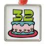 32 Year Old Birthday Cake Ornaments