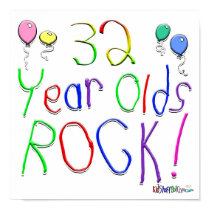 32 Year Olds Rock ! posters