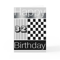 32nd Birthday Cards