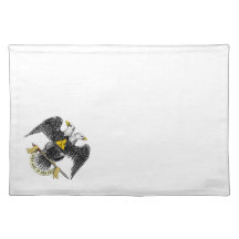 32nd Degree Scottish Rite Black Eagle Place Mat
