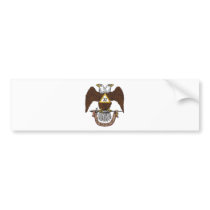 32nd Degree Scottish Rite Brown Eagle Bumper Sticker