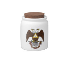 32nd Degree Scottish Rite Brown Eagle Candy Jar