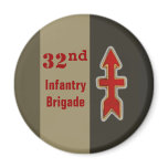 32nd Infantry:Red Arrow Brigade Magnets