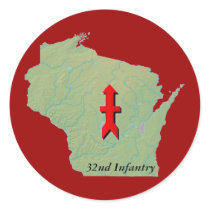 32nd Infantry Wisconsin stickers by cowboyannie 32nd Infantry Wisconsin stickers