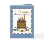 3302 Cousin Birthday Greeting Card