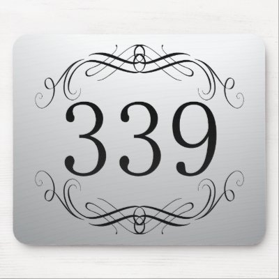 339 Area Code Mouse Pad by AreaCodes