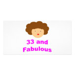 33 and Fabulous! Photo Greeting Card