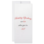 33 Birthday Spanking Custom Rack Cards