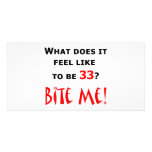 33 Bite Me! Personalized Photo Card
