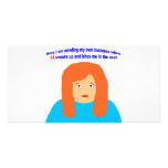 33 bites me in the ass customized photo card