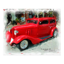 33' Chevy Sedan Art Print