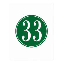 #33 Green Circle Postcards