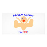33 Holy Cow! Personalized Photo Card