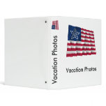 33-star flag, Great Star pattern 3 Ring Binders