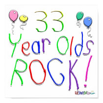 33 Year Olds Rock ! posters