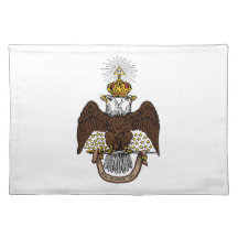 33rd Degree Scottish Rite Brown Eagle Place Mats