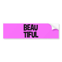340__beautiful-word-art COMPLIMENTS ATTITUDE FASHI Bumper Sticker