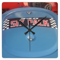 340 Six Pack Decal on a Dodge Dart Swinger wall clocks