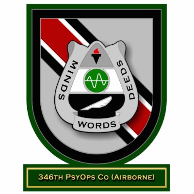 346th Psychological Operations Co - Airborne flash Cut Out by a2zgraphicsworks