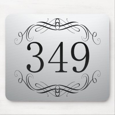 349 Area Code Mouse Pads by