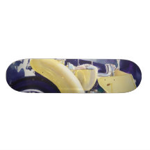 "34 Ford" Car Watercolor Skate Board Deck