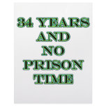34 No prison time Custom Letterhead