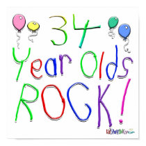 34 Year Olds Rock ! posters