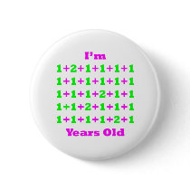 34 Years Old Magenta Gr Button