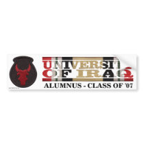 34th Infantry Division U of Iraq Alumnus Sticker Bumper Sticker