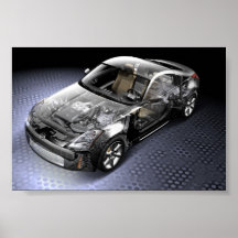 350Z Silver Internal Print