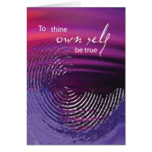 3518 Thine Own Self Be True Recovery Anniversary Card