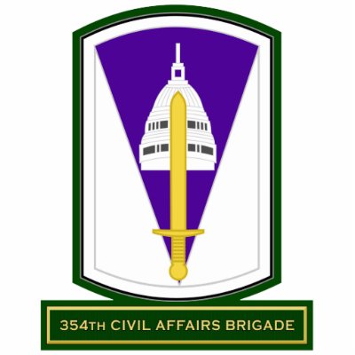 354th Civil Affairs Brigade SSI Photo Sculpture by a2zgraphicsworks