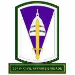 354th Civil Affairs Brigade SSI Photo Sculpture