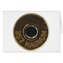 357 Magnum brass shell casing Card