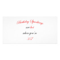 35 Birthday Spanking Photo Card Template
