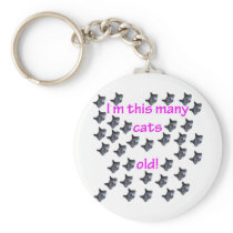 35 Cat Heads Old Key Chain