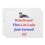 35 Cat Lady Personalized Announcement