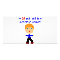 35 Don't understand women Photo Card