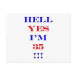 35 Hell yes Postcard