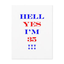 35 Hell yes Postcards
