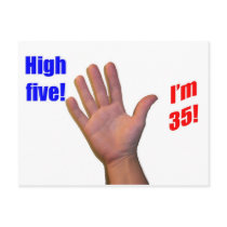 35 High Five! Postcard