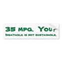 35 mpg.You? bumper stickers