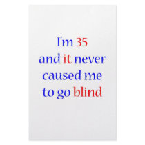 35 Never gone blind stationery