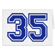 35 - number card