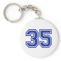 35 - number keychain