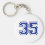 35 - number keychain