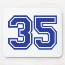 35 - number mousepad