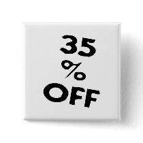 35 Percent Off buttons