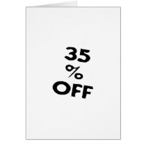 35 Percent Off cards by TeeZazzle 35 Percent Off cards