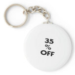 35 Percent Off keychains